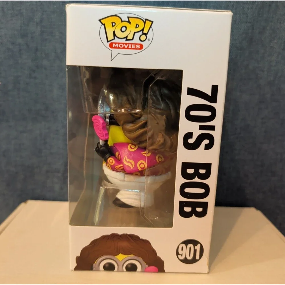 Funko Pop! Movies 901 70s Bob Minions Rise of Gru Vinyl Figure NIB